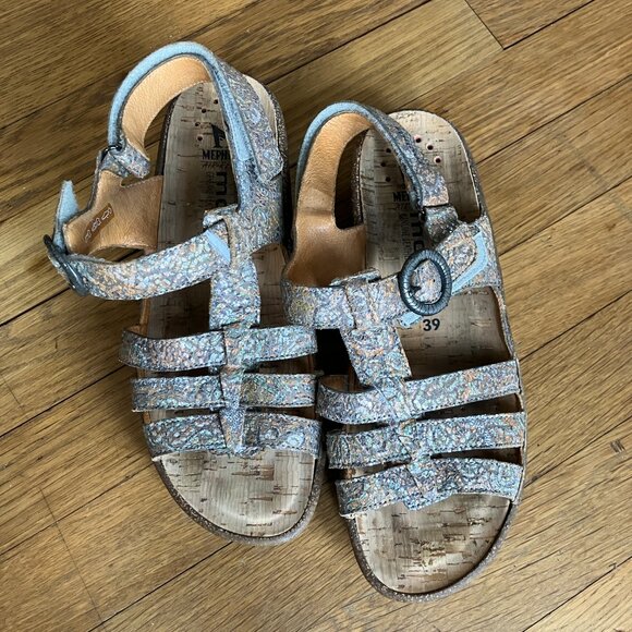 Mephisto Multi Color Strappy Sandals Size 8 - Picture 3 of 4